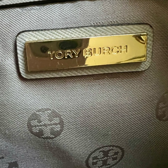 Gray Tory Burch Large Robinson Leather Satchel